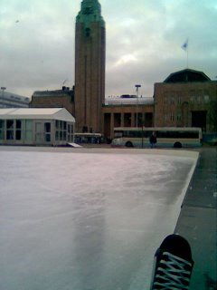 Icepark at Central Railway Station in Helsinki