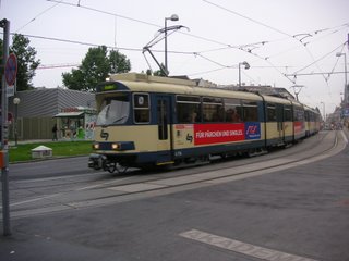 old-fashioned tram